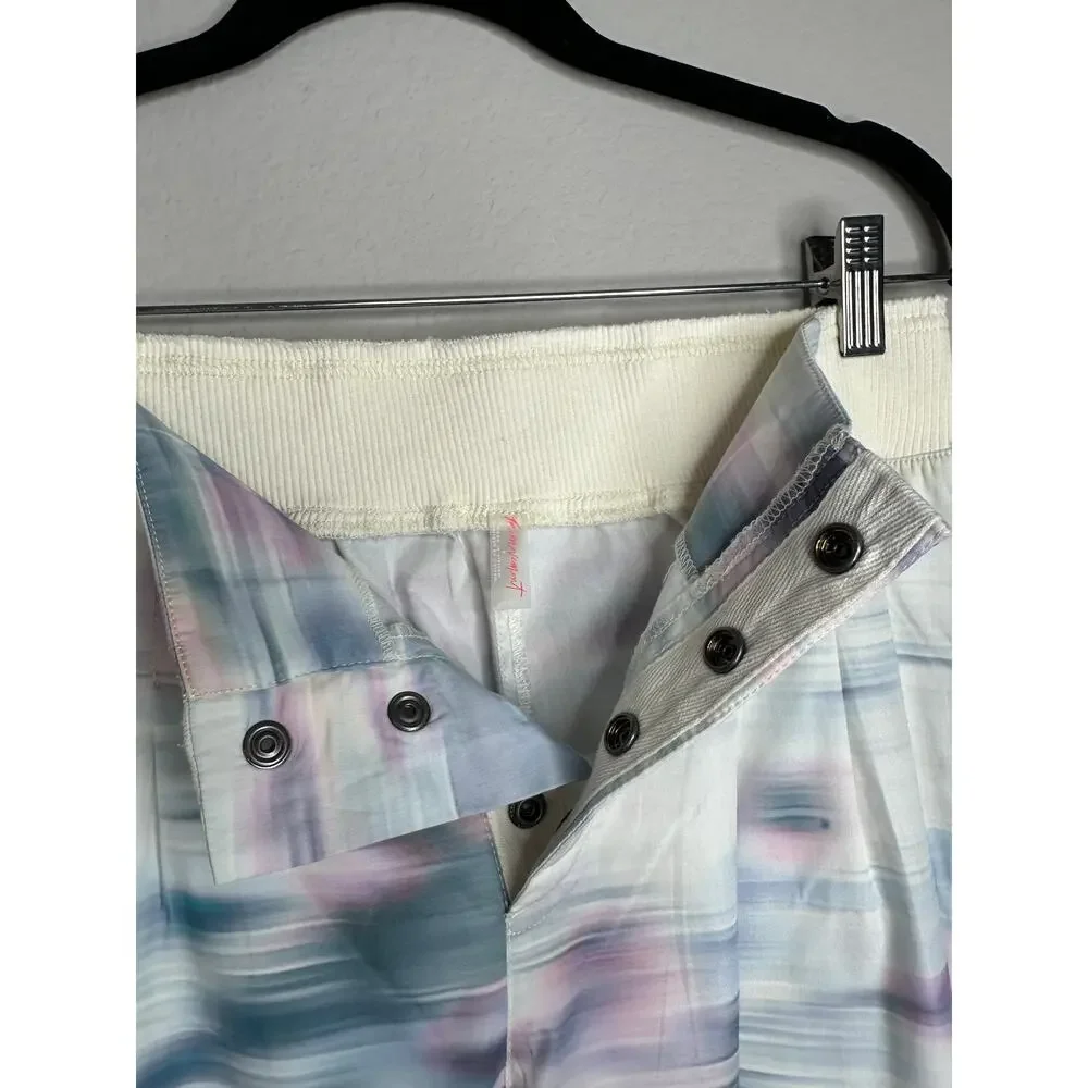 FREE PEOPLE MOVEMENT High Waisted Wide Leg Cargo Utility Hiking Pants Size Small